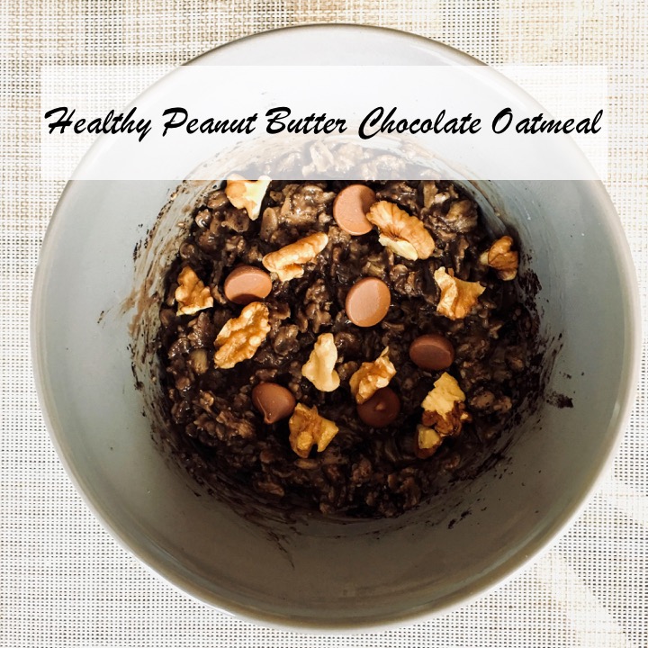 healthy peanut butter chocolate oatmeal
