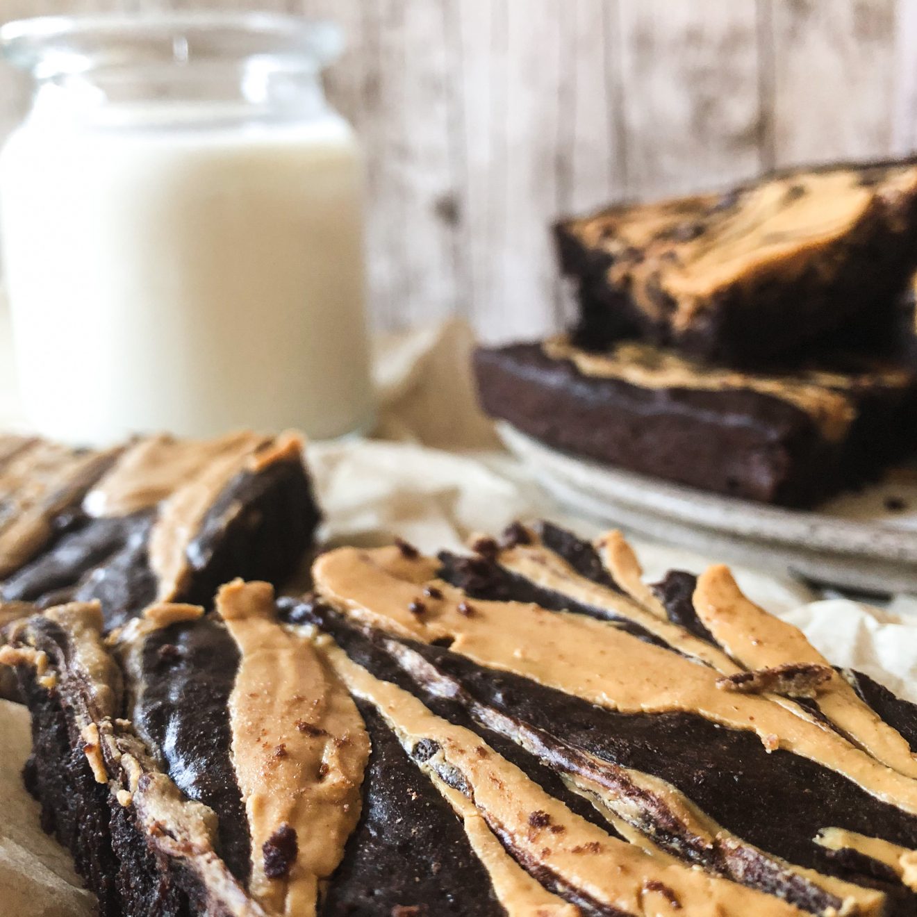 Vegan peanut butter banana brownies Halicopter Away