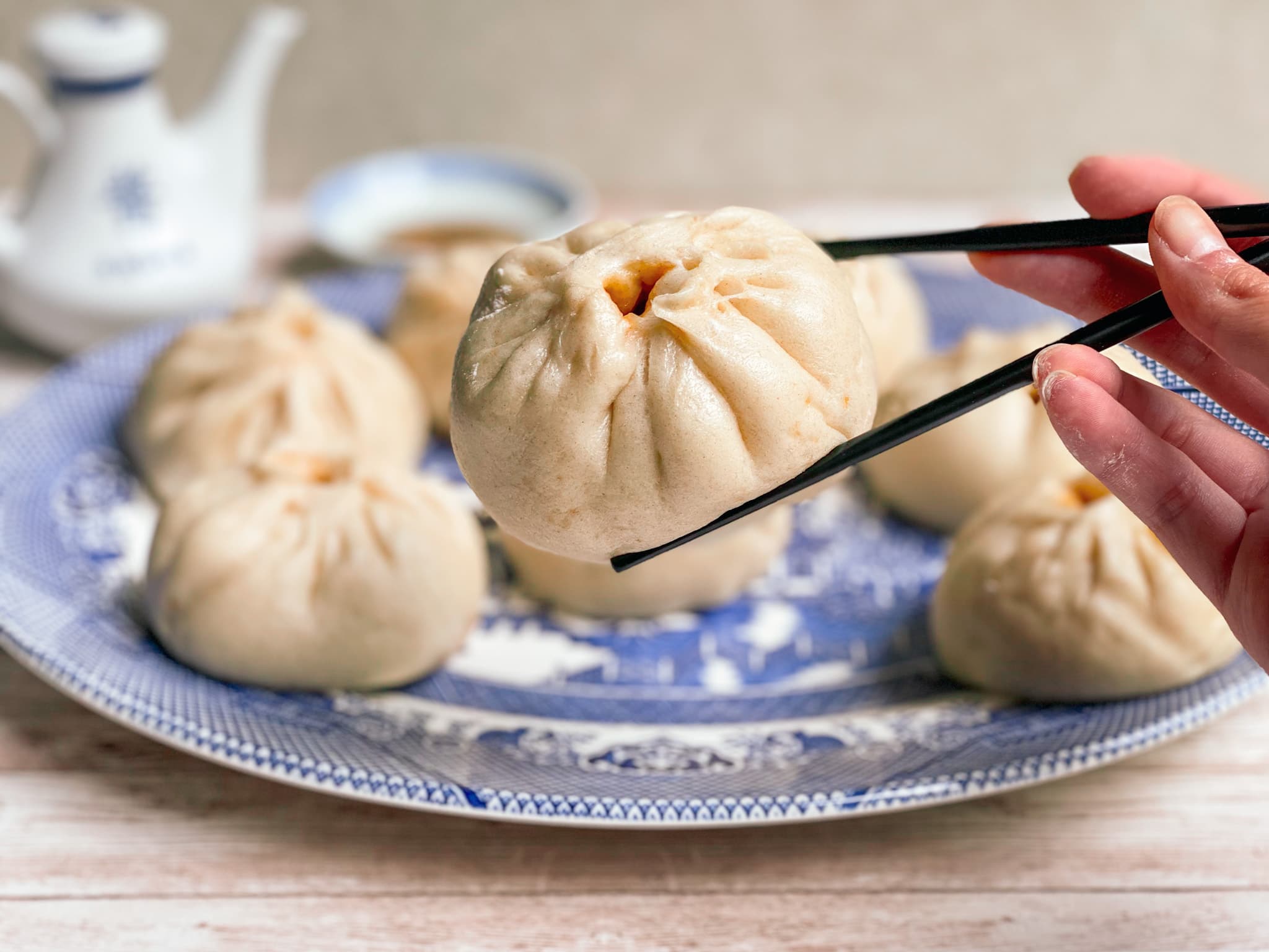 Baozi recipe (Chinese steamed buns) | Halicopter Away
