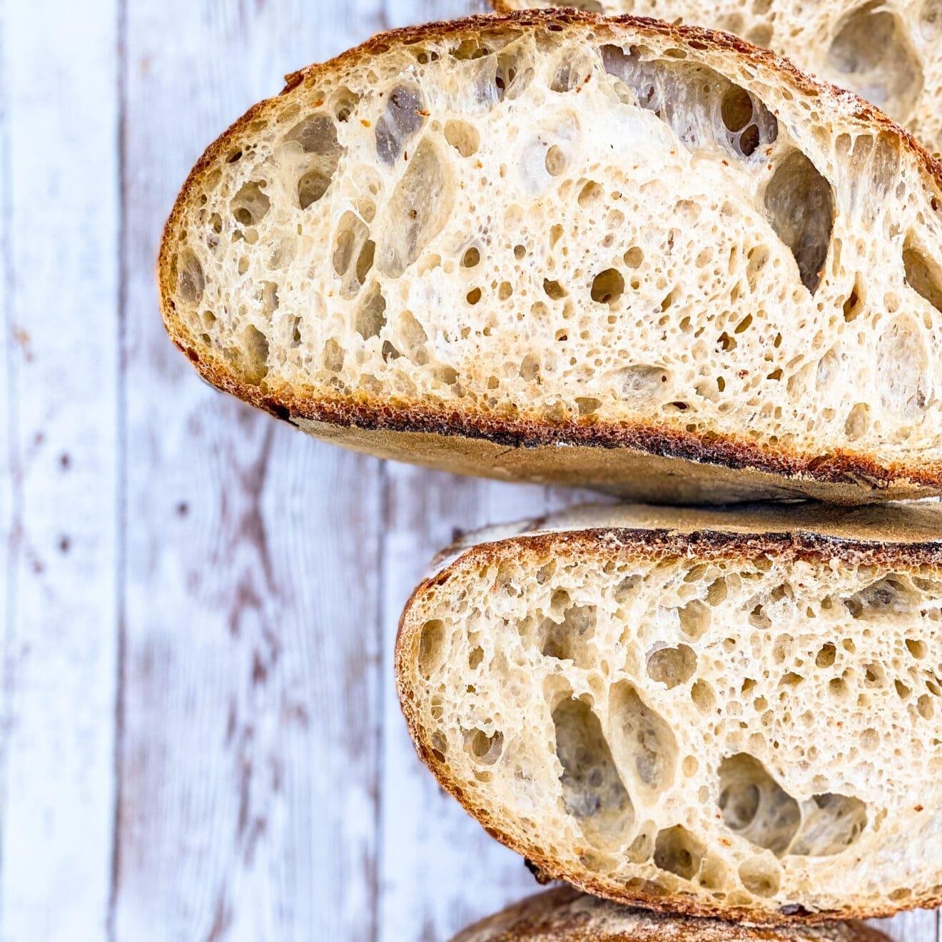 Beginner artisan sourdough bread halicopter away