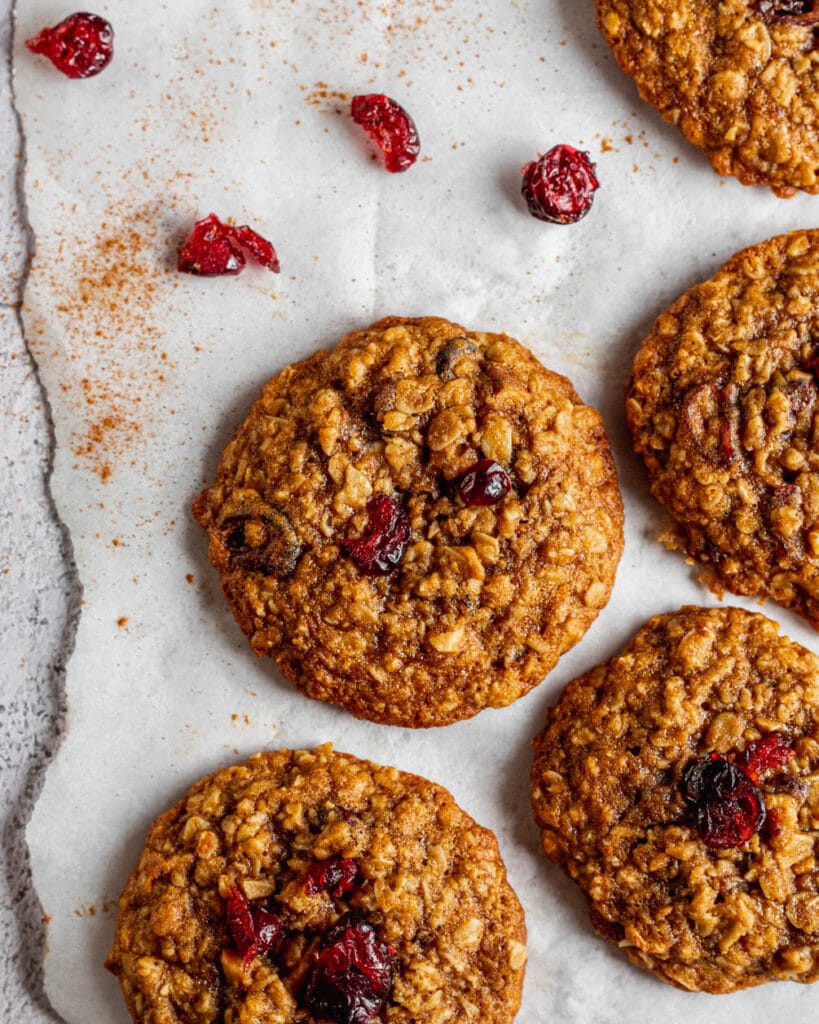 cranberry almond oatmeal cookies