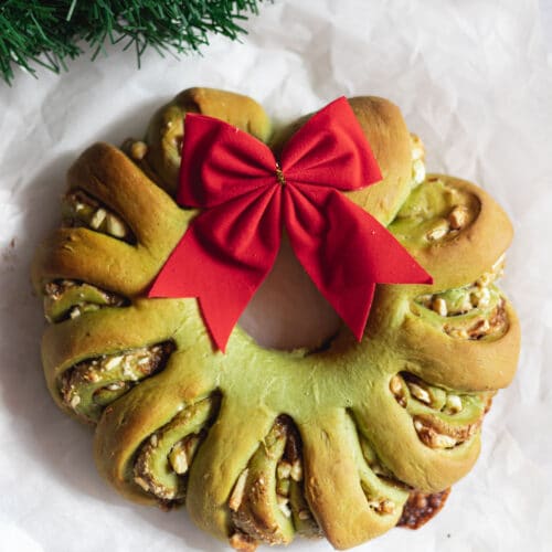 holiday bread wreath