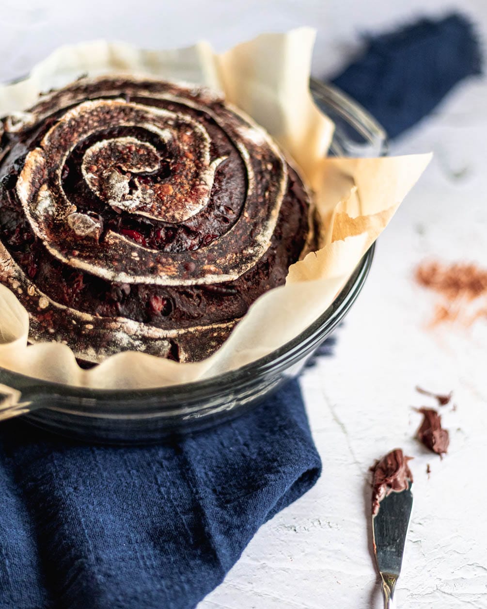 Chocolate sourdough bread
