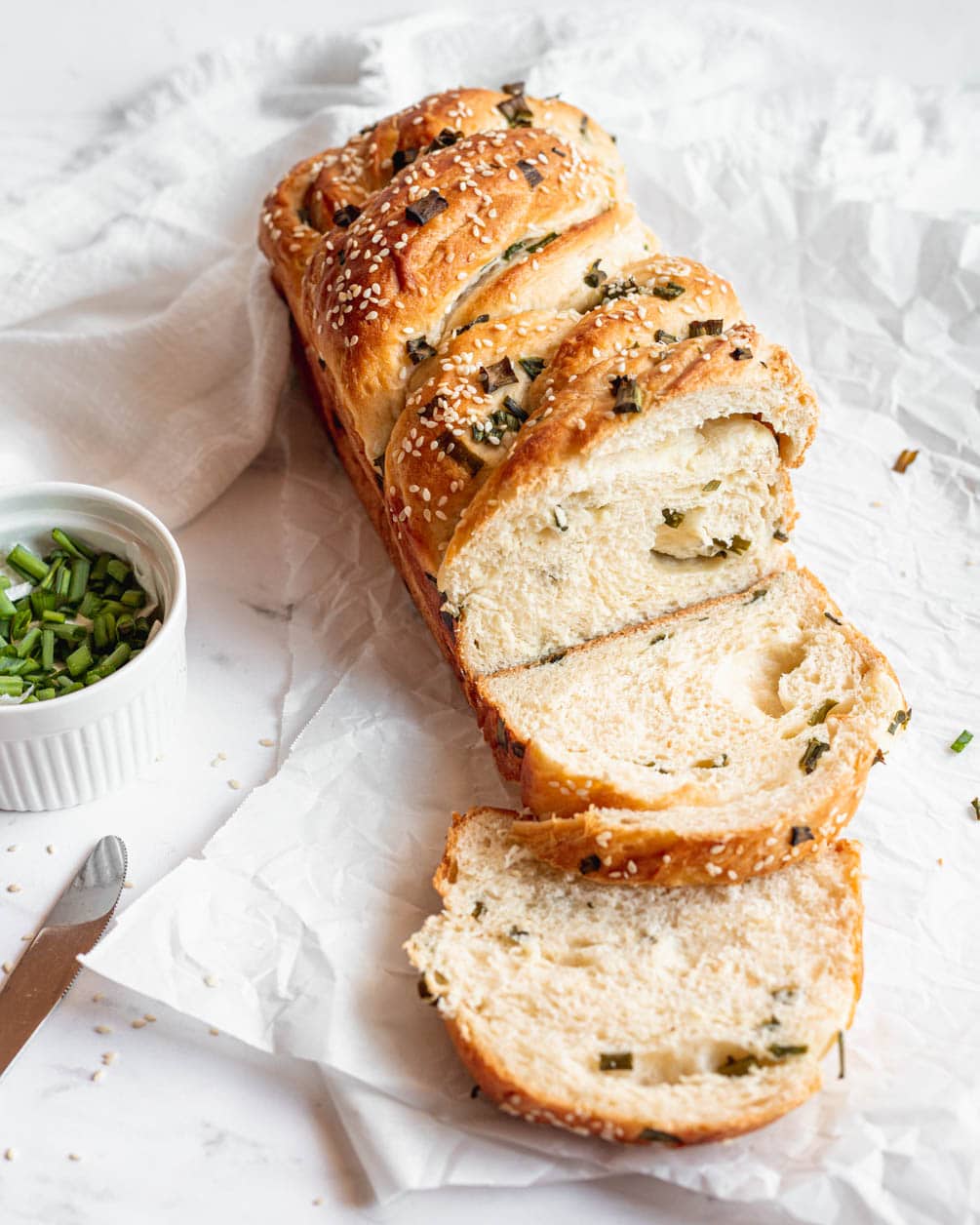 Scallion milk bread | Halicopter Away