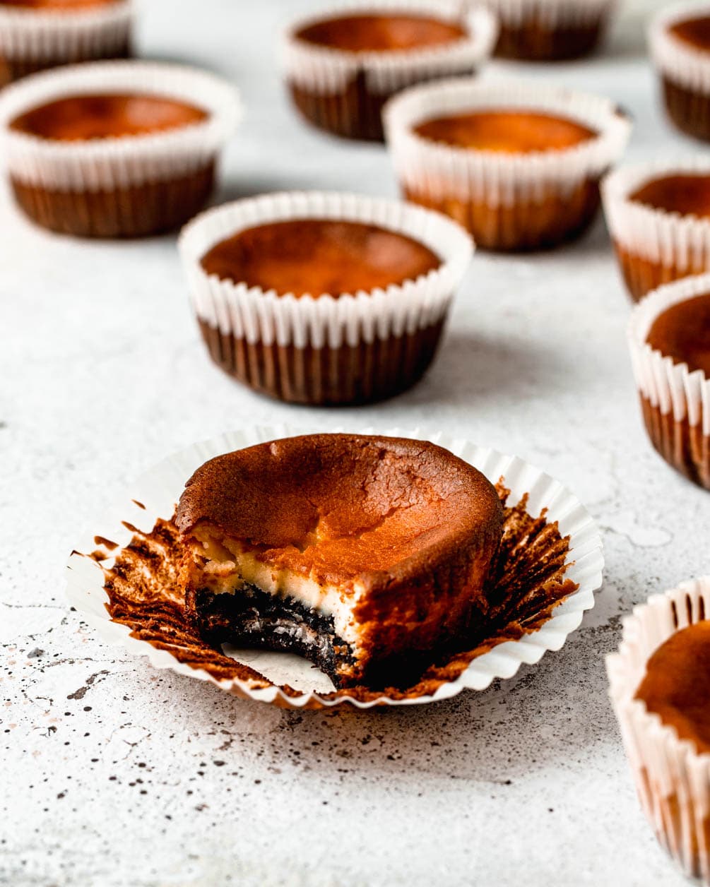 Mini Basque cheesecakes Halicopter Away