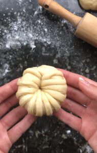 finished shaped dough