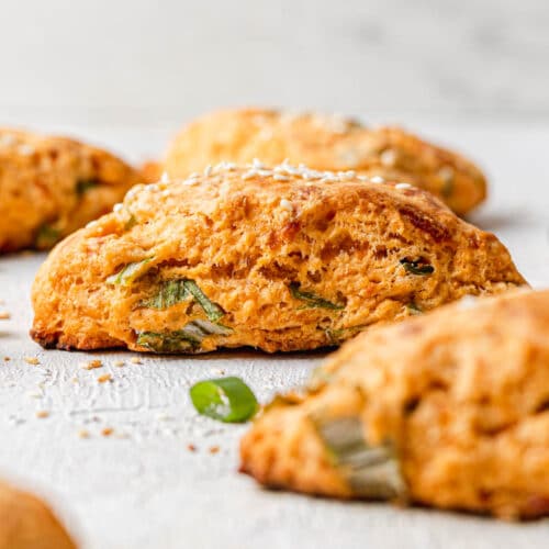 gochujang scallion cheese scones