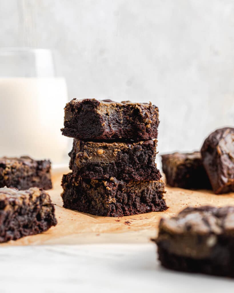 brownies and milk