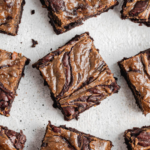 hojicha cheesecake brownies