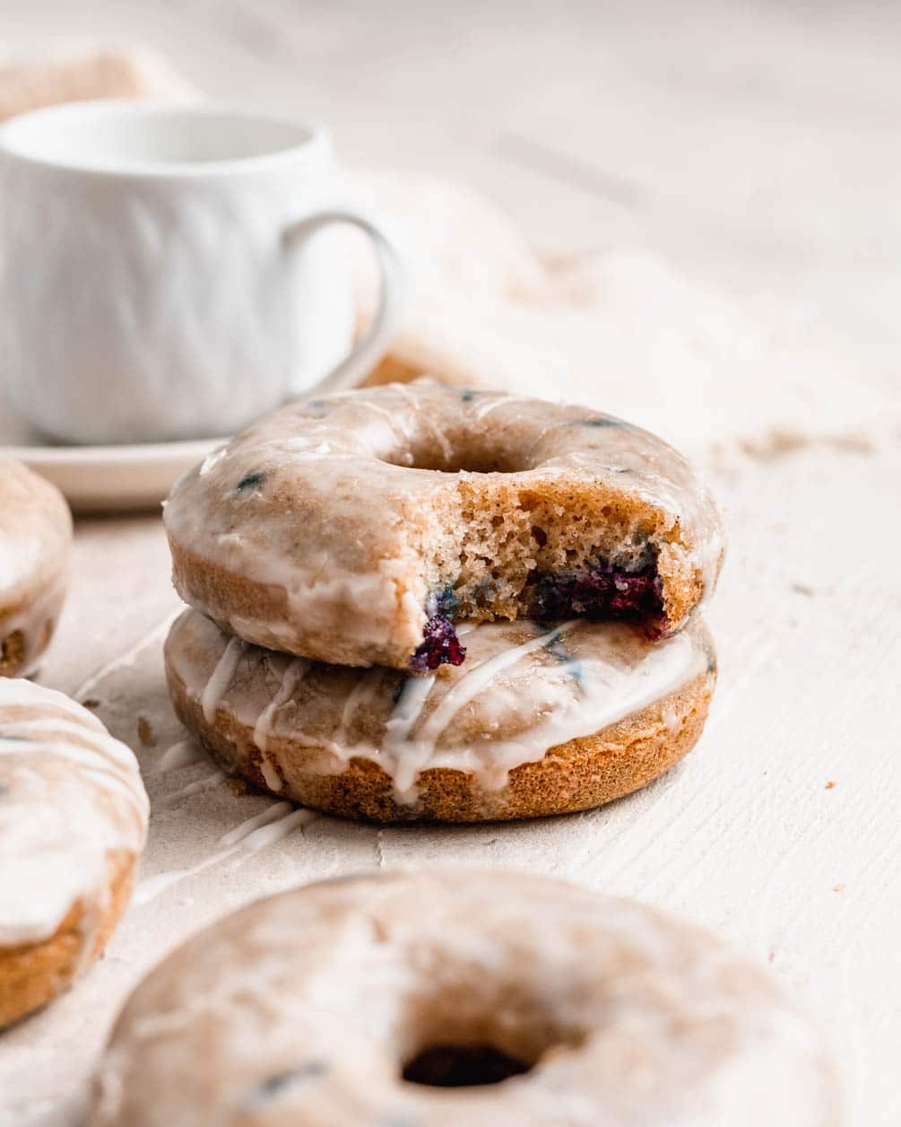 Sourdough blueberry baked donuts Halicopter Away