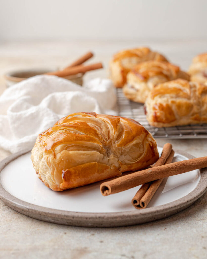 plate of apple turnovers