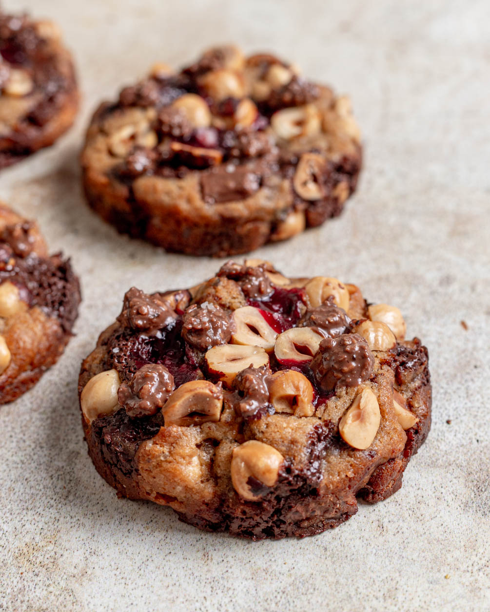 French style chocolate raspberry hazelnut cookies | Halicopter Away