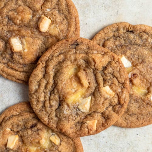 camembert white chocolate cookies