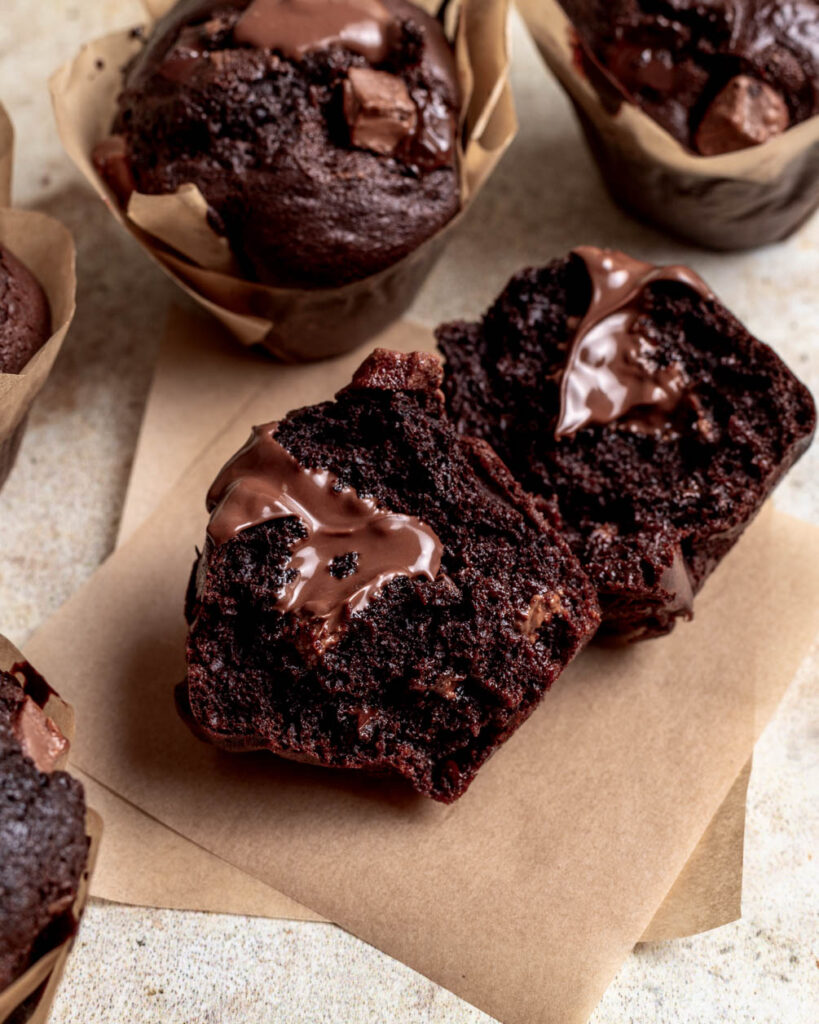 chocolate filled muffins