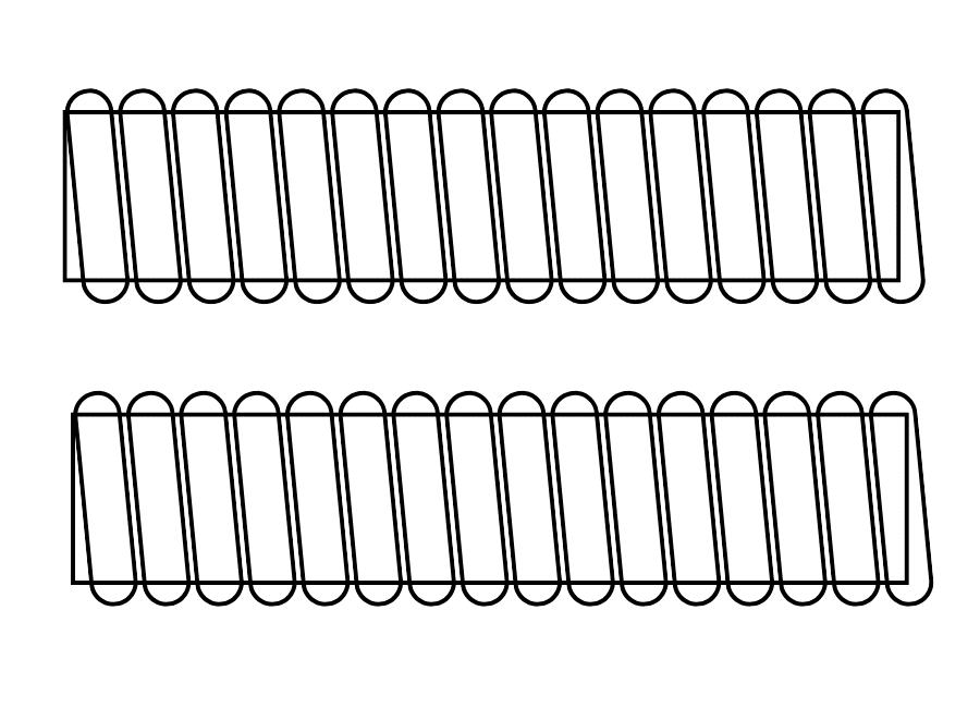 Diagram of how to pipe the ladyfingers
